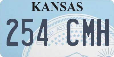 KS license plate 254CMH