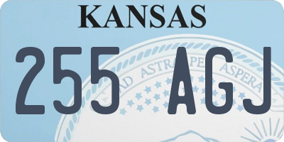 KS license plate 255AGJ
