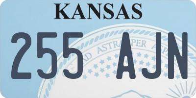 KS license plate 255AJN