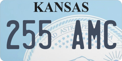 KS license plate 255AMC