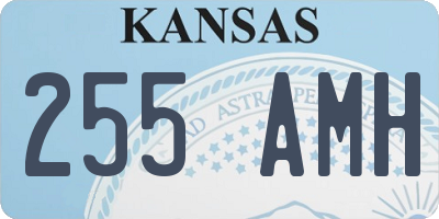 KS license plate 255AMH