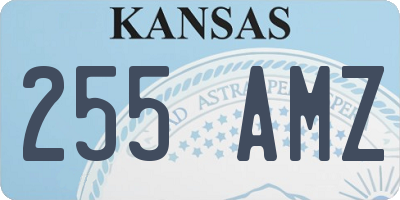 KS license plate 255AMZ