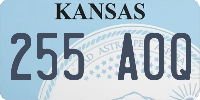 KS license plate 255AOQ