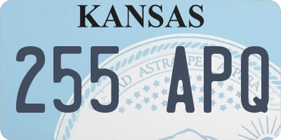 KS license plate 255APQ