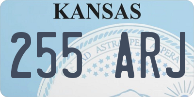 KS license plate 255ARJ