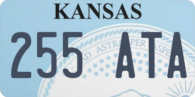 KS license plate 255ATA
