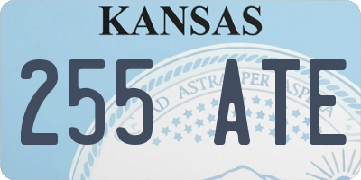 KS license plate 255ATE