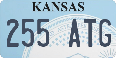 KS license plate 255ATG