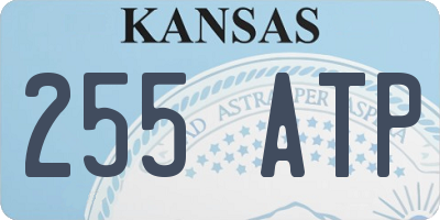 KS license plate 255ATP