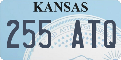 KS license plate 255ATQ