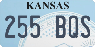 KS license plate 255BQS