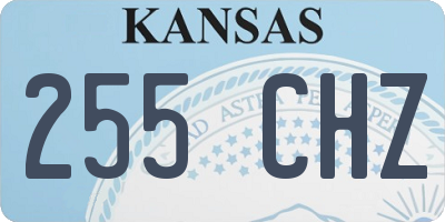 KS license plate 255CHZ