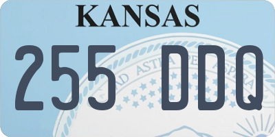 KS license plate 255DDQ