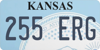 KS license plate 255ERG