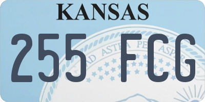 KS license plate 255FCG