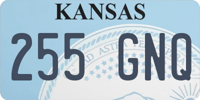 KS license plate 255GNQ