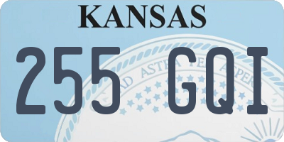 KS license plate 255GQI