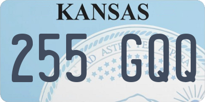 KS license plate 255GQQ