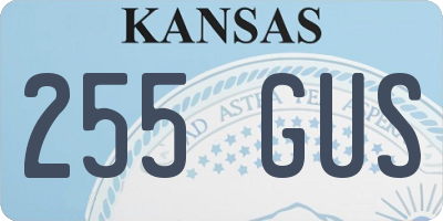 KS license plate 255GUS