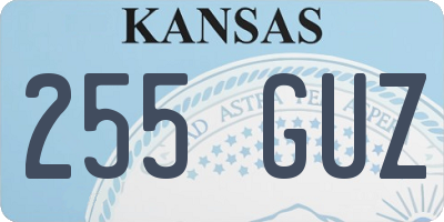 KS license plate 255GUZ