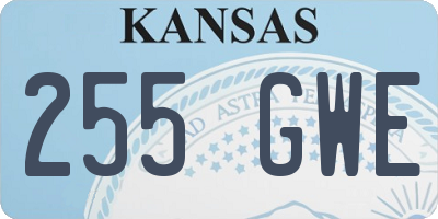 KS license plate 255GWE