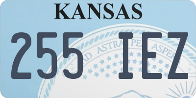 KS license plate 255IEZ