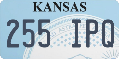 KS license plate 255IPQ