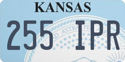 KS license plate 255IPR