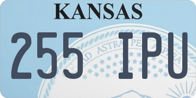 KS license plate 255IPU