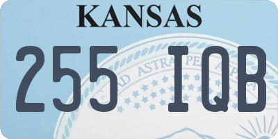KS license plate 255IQB