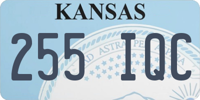 KS license plate 255IQC