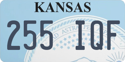 KS license plate 255IQF