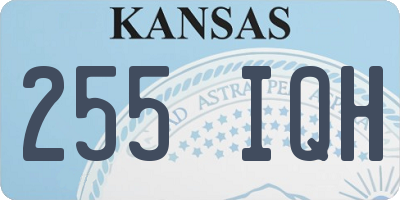 KS license plate 255IQH