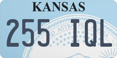 KS license plate 255IQL