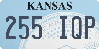 KS license plate 255IQP