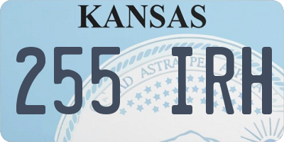 KS license plate 255IRH