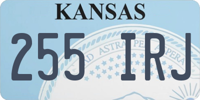 KS license plate 255IRJ