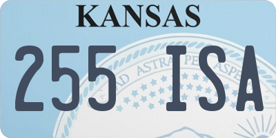 KS license plate 255ISA