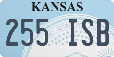 KS license plate 255ISB