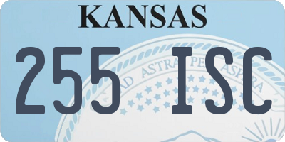 KS license plate 255ISC