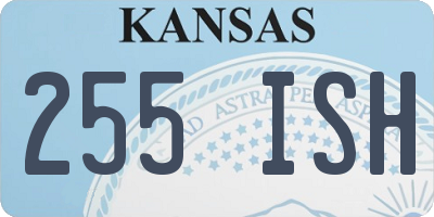 KS license plate 255ISH
