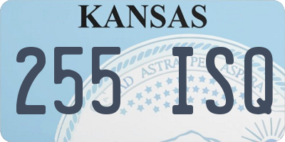 KS license plate 255ISQ