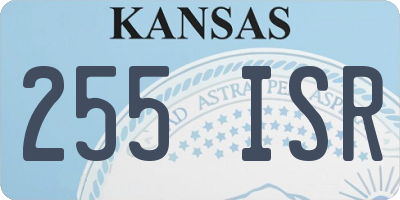 KS license plate 255ISR