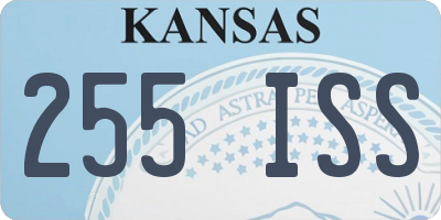 KS license plate 255ISS