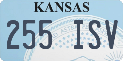 KS license plate 255ISV