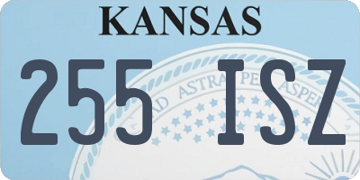 KS license plate 255ISZ