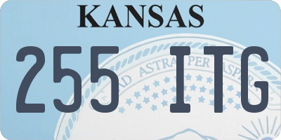 KS license plate 255ITG