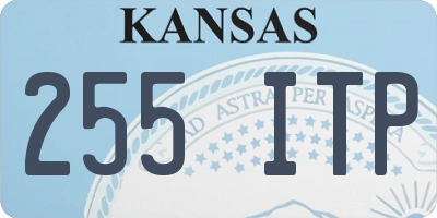 KS license plate 255ITP