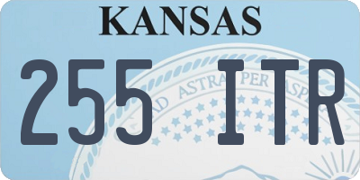 KS license plate 255ITR