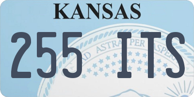 KS license plate 255ITS